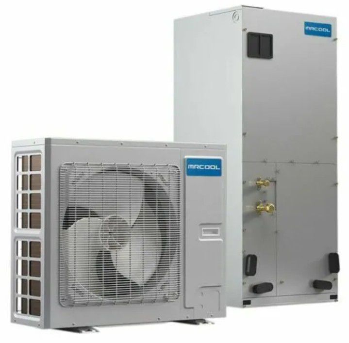Central Heat System MRCOOL 2 to 3 Ton 18 SEER Variable Speed COLD WEATHER Heat Pump Split System With AC. TWO IN ONE
