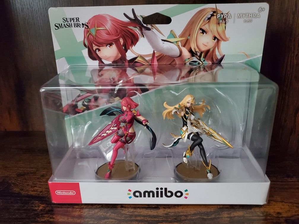 Pyra & Mythra Amiibo Nintendo Xenoblade Chronicles Super Smash Bros