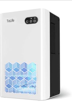 Dehumidifier for Home, 1000 sq.ft Dehumidifiers for Bedroom Bathroom Basement with 95 OZ Water Tank, Auto Shut Off 7 Colors LED Light, White Black