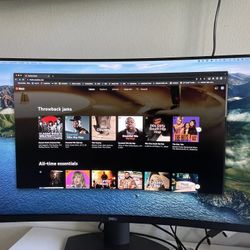 Dell - 32" LED Curved QHD FreeSync Monitor