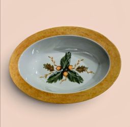 Fitz & Floyd, English Oak, Oval Serving Bowl