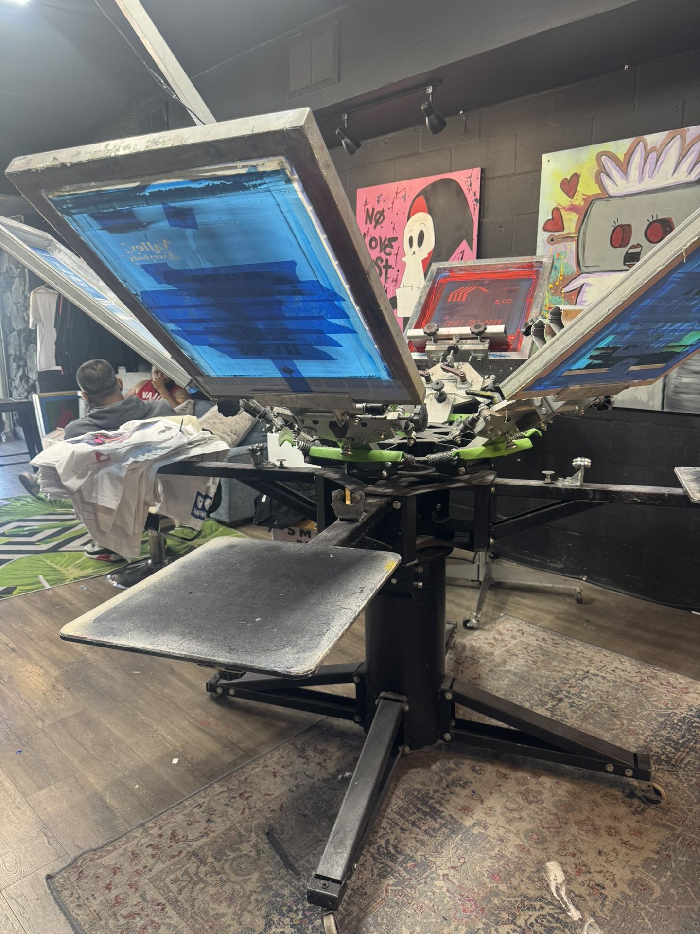 Screen Printing Setup