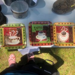 Square Coffee Plates