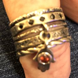 Ring size 8. —-925 sterling silver