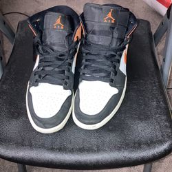 Orange And Black Men’s Nike Air Jordan’s