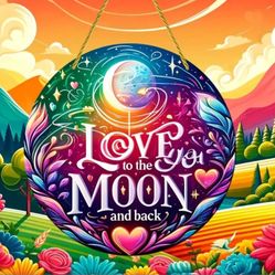 Celestial Whispers of Eternal Love: A Cosmic Romance Captured in Radiant Acrylic