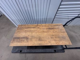 Hardwood white oak table.
