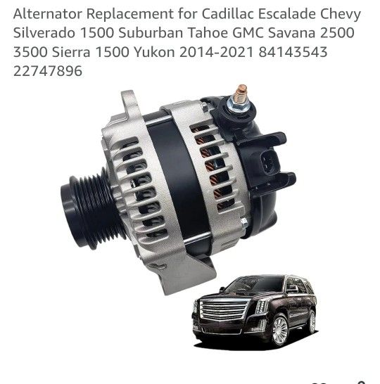 Alternator Cadillac, Chevy,yukon, gmc