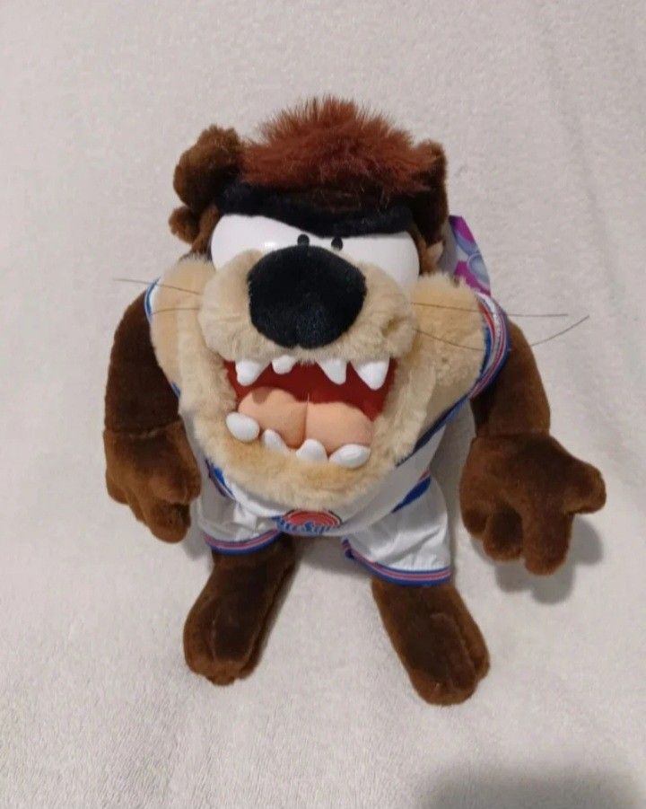 Vintage Looney tunes space jam tune squad tasmanian devil plush