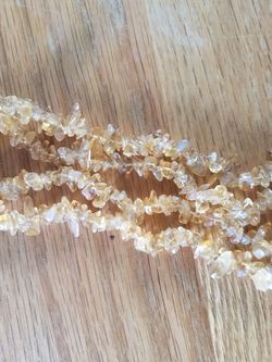 Citrine beads 36 inch strand