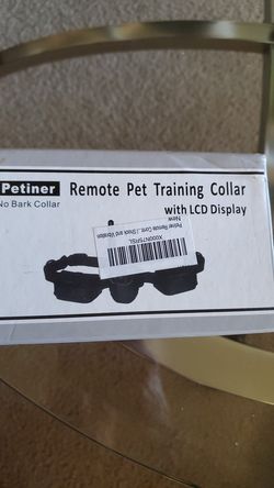 Petiner pet training collar with LCD display