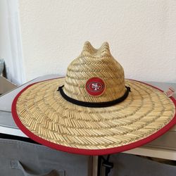 49ers New Era Straw Hat