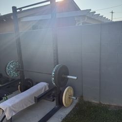 Squat Rack Bench Press 