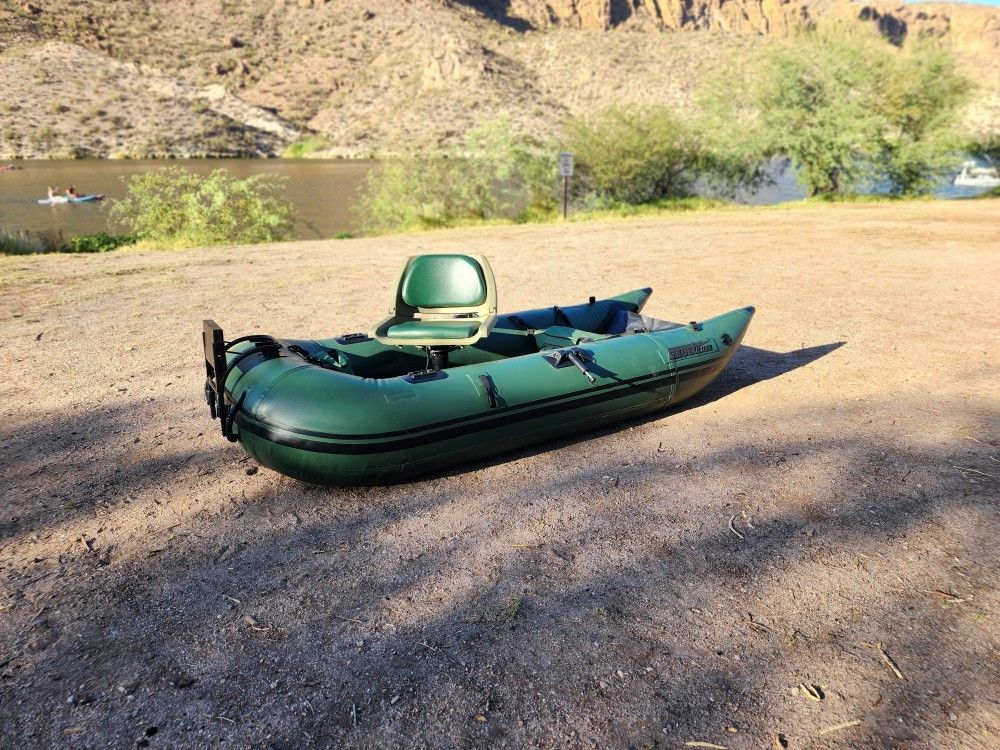 SeaEagle Inflatable Fishing Boat W Motor