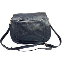 Marc Jacobs Empire City Mini Messenger Crossbody Black Leather Gold Hardware