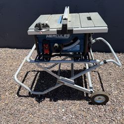 Hercules 15amp 10” Table Saw with Folding/rolling Stand
