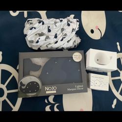 Whale Nursery Set, Rug, Sheets, Night Lights And More
