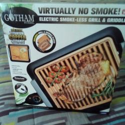 Gotham Steel Electric Smokeless Grill And Griddle-NEW