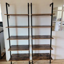 Industrial Wall Anchor Book Shelves