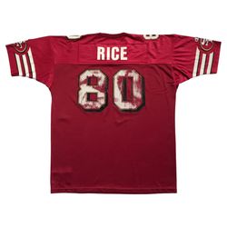 Vintage Champion Jerry Rice Jersey 2XL XXL Red San Francisco 49ers NFL #80 90s