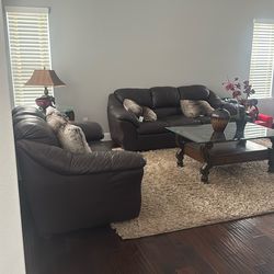 Leather Sofa Set Everything Included