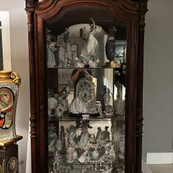 Antique Cabinet With Glass Front 