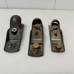 Set of 3 Small Vintage Woodworking Planes - For Parts 