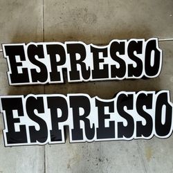 Espresso Coffee Signs