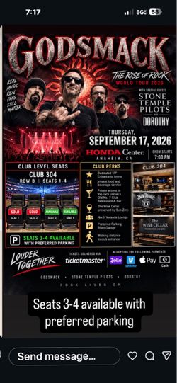Concert tickets
