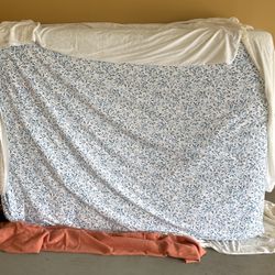 Queen Sized Mattress With Box Spring And  Frame 