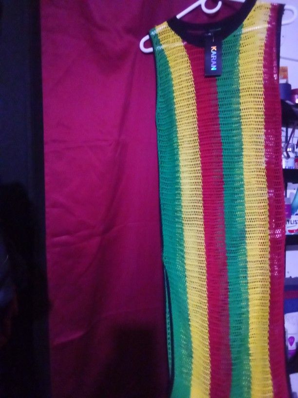 Women's Long Colorful Dress,$15( New,Size Large