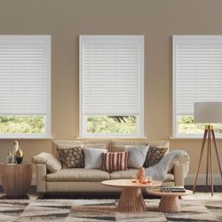 Brand New Faux Wood Blinds, 3 ea.