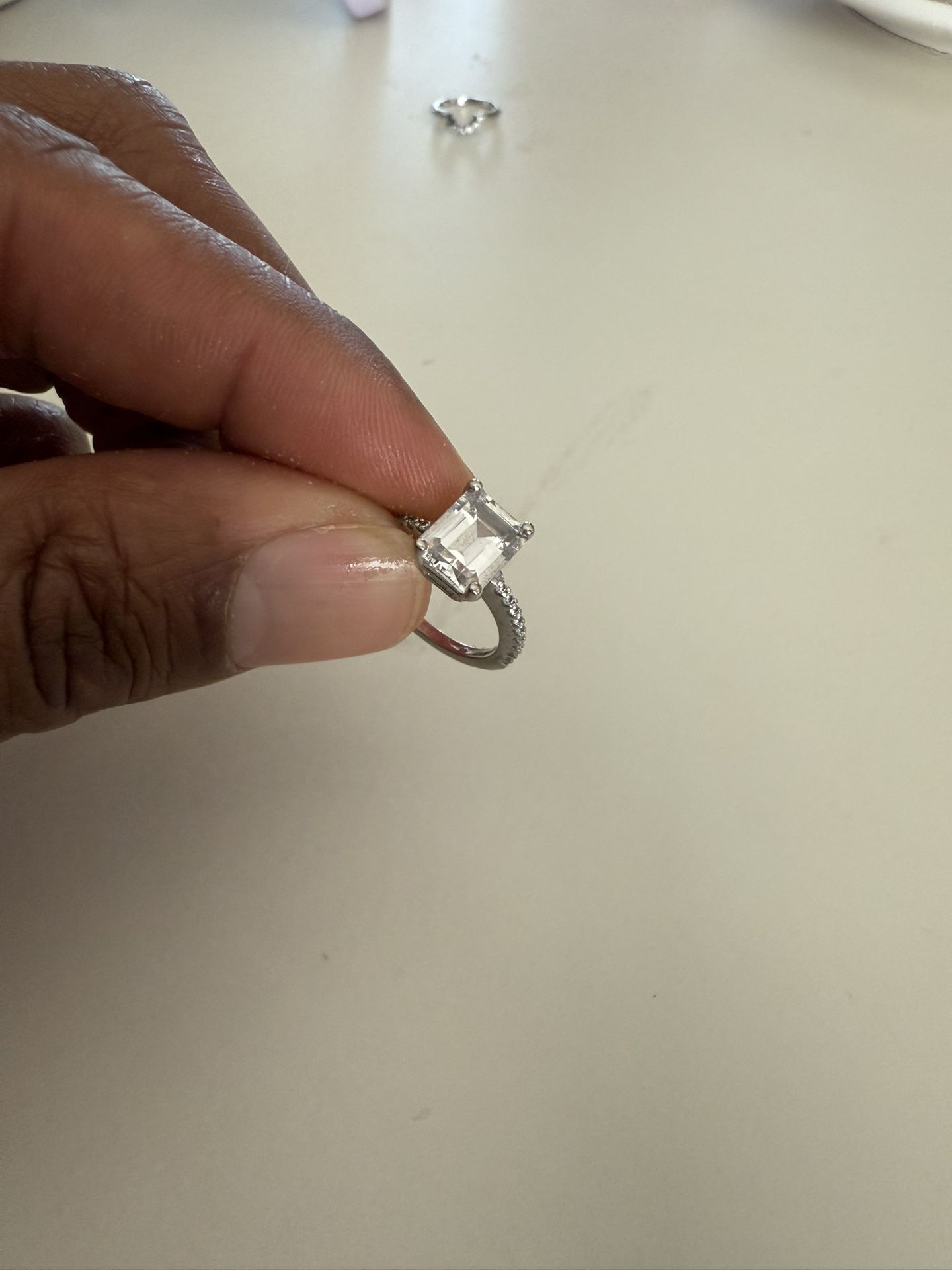 Engagement Ring + wedding Band