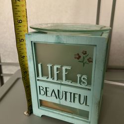 Wax Warmer with 4 Packs wax, 5” Corell Bowl + Yellow Dish With Lid