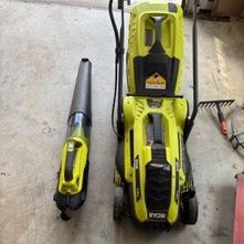 Ryobi Electric Lawn mower With Electric Blower