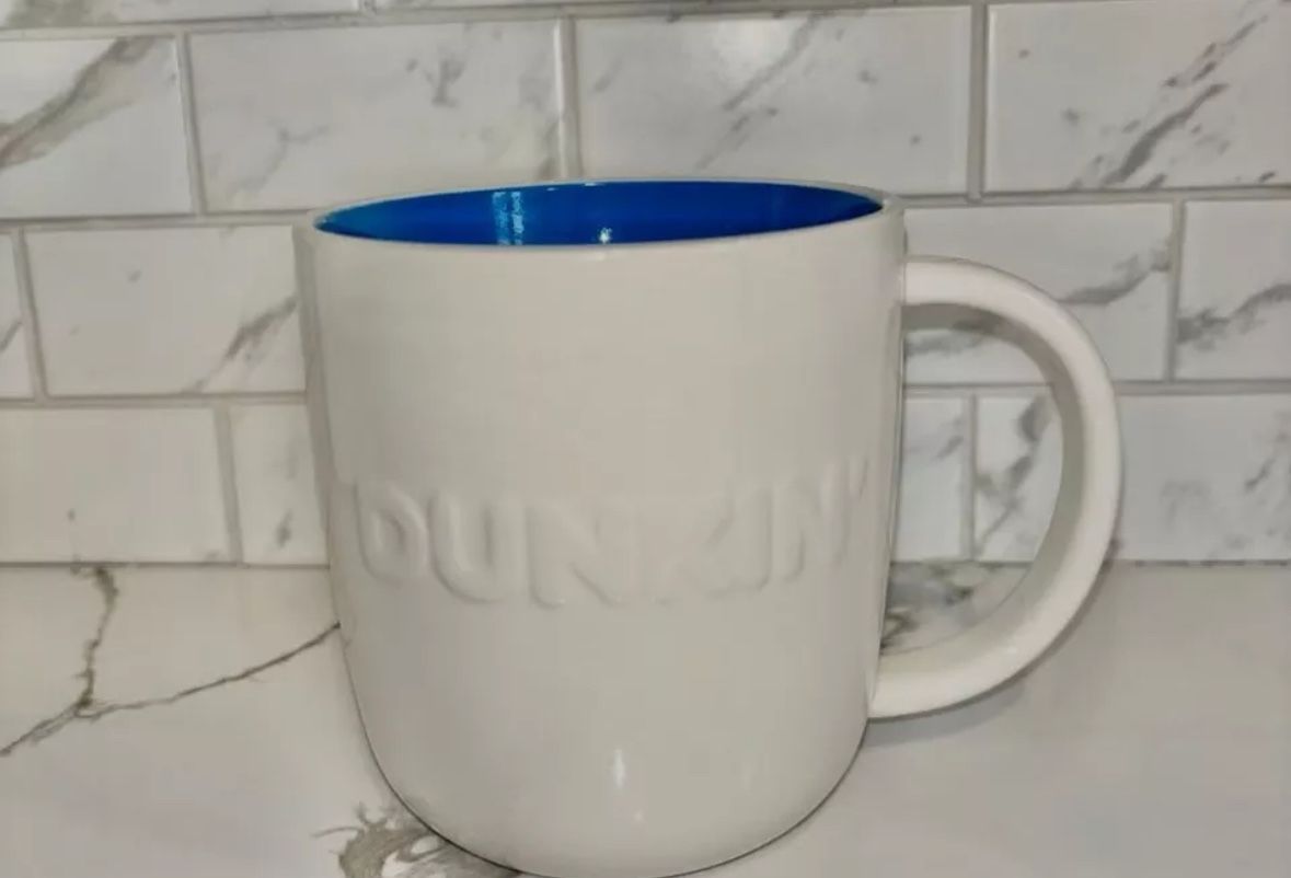 New 2023 Ceramic Dunkin Donuts Blue Ombre Mug