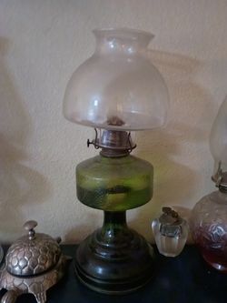 Depression Glass Lamp