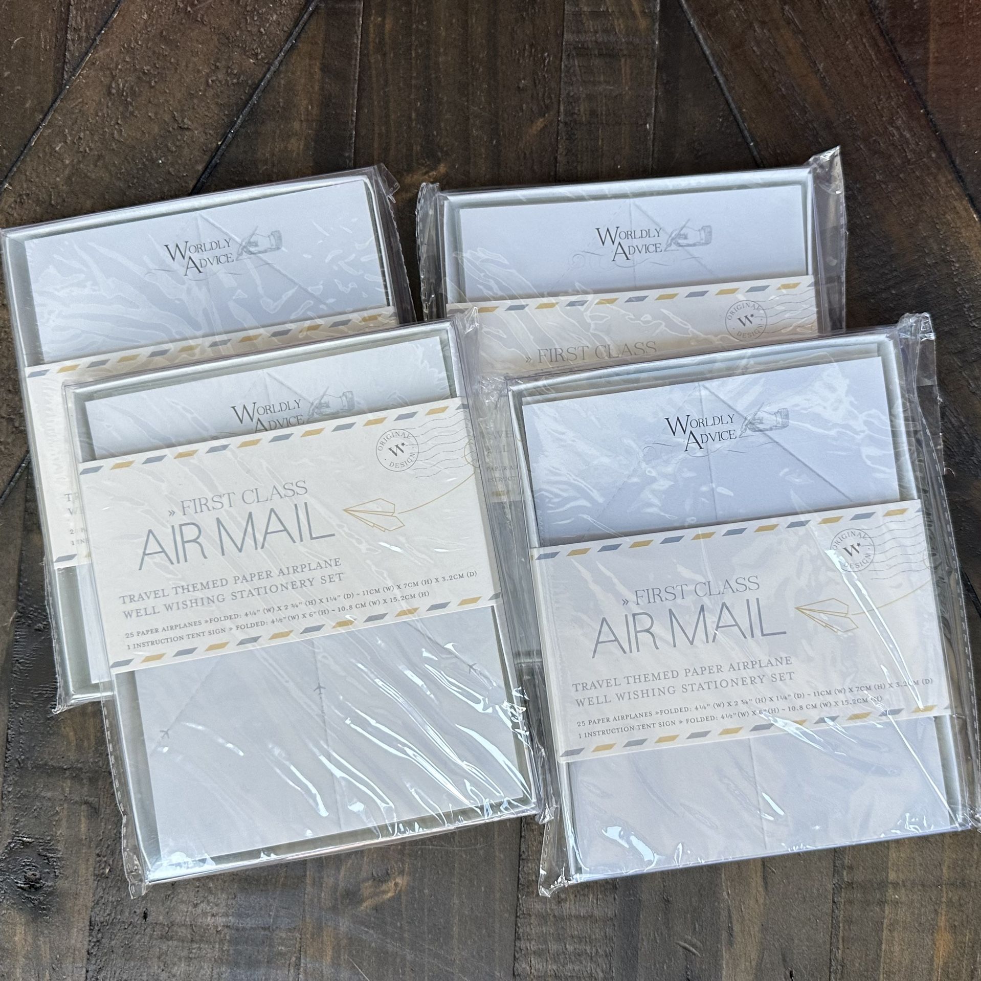 Travel Theme Paper Airplane Set (100 Pieces)