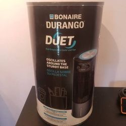 Bonaire Durango Duet Portable Evaporative Cooler 3-Speed Setting+300CFM+Black New selling for only $50
