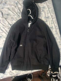 SICK IN THE HEAD X STIKKER WORK JACKET - BLACK