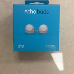 2nd generation NEW “glacier White” Echo Buds With Charging Case