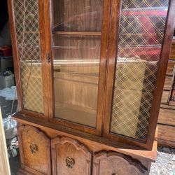 Wood China cabinet