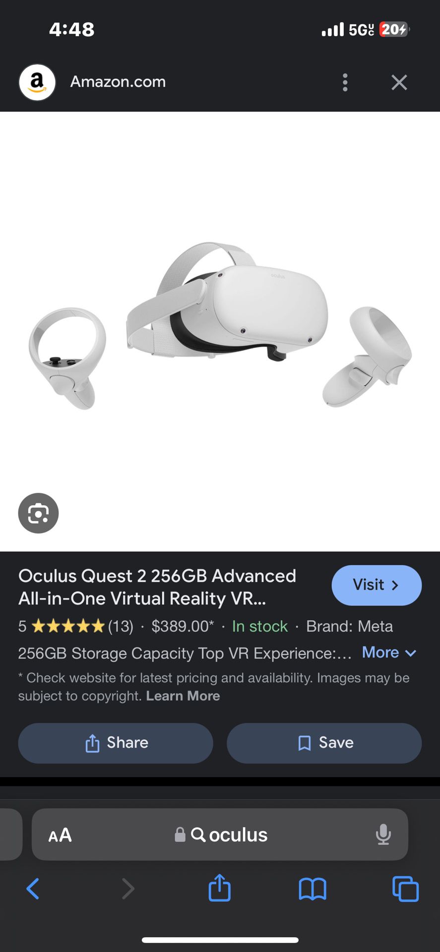 Oculus For Sale