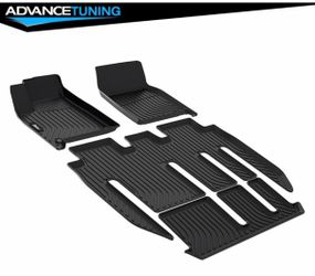 Fits 22-26 Tesla Model X 7 Seats All Season 3D Molded Floor Mats Carpets Pad TPE