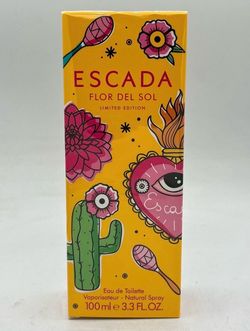 ESCADA Flor Del Sol Eau De Toilette Spray Limited Edition 3.3 oz 100 Ml New In Sealed Box.