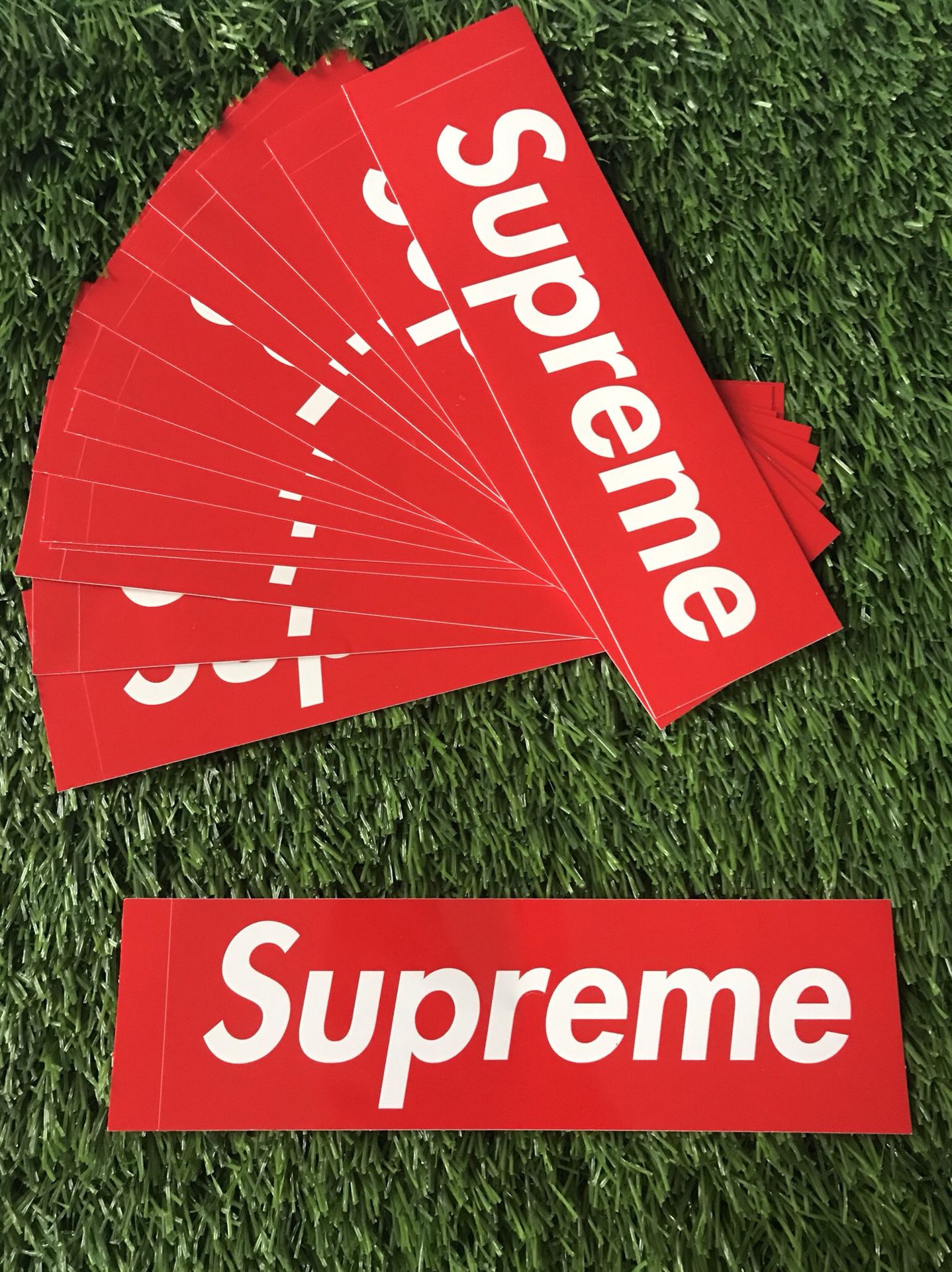 Supreme OG Box Logo Sticker Lot Brand New (5 Pieces)