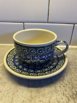 “Bluedot” Pottery bought in Poland 