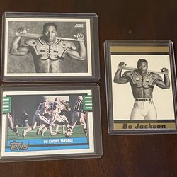 Raiders Bo Jackson Bo knows football cards
