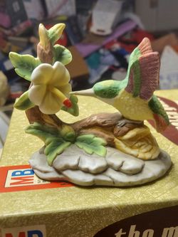 Vintage hummingbird figurine