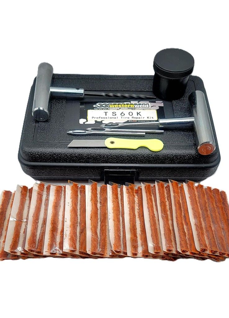 Wester Weld TS60K Professional Tire Repair Kit 65 Pcs. Made In USA Plugs.